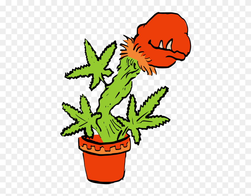 Plant,flower,leaf - Drawing Of Computer With Flower Pot Clipart