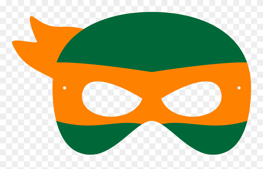 Mask Clipart Tmnt - Mascara Tartaruga Ninja Png Transparent Png