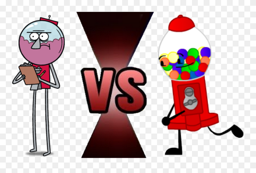Transparent Gumball Machine Png - Benson Mordecai And Rigby Clipart