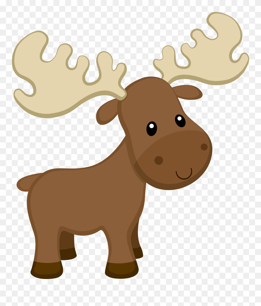 Woodland Moose Clipart - Png Download