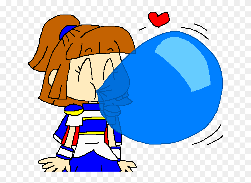 Gum Clipart Boy - Clip Art Blue Bubble Gum - Png Download