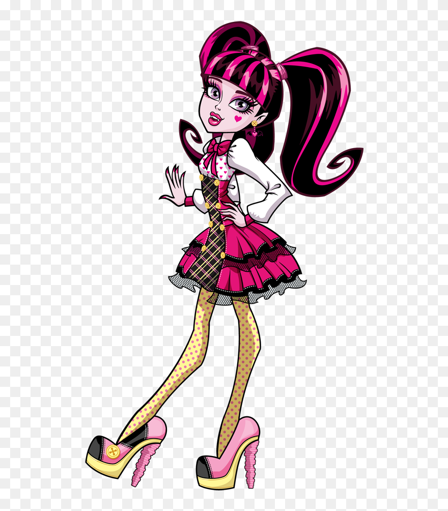 Schools Out Draculaura By Shaibrooklyn On Clipart Library - Monster High Draculaura Dress - Png Download