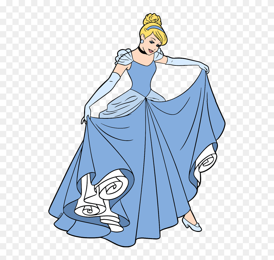 Gown Clipart Cinderella Ball - Disney Princess Cinderella Clipart - Png Download