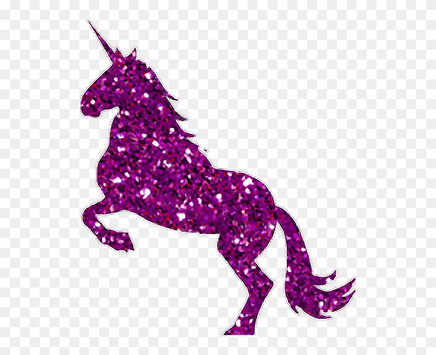 Horse Clipart Glitter - Glitter Unicorn Transparent - Png Download