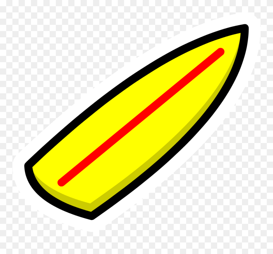 Clip Charts Editable - Cartoon Surfboard Transparent Background - Png Download