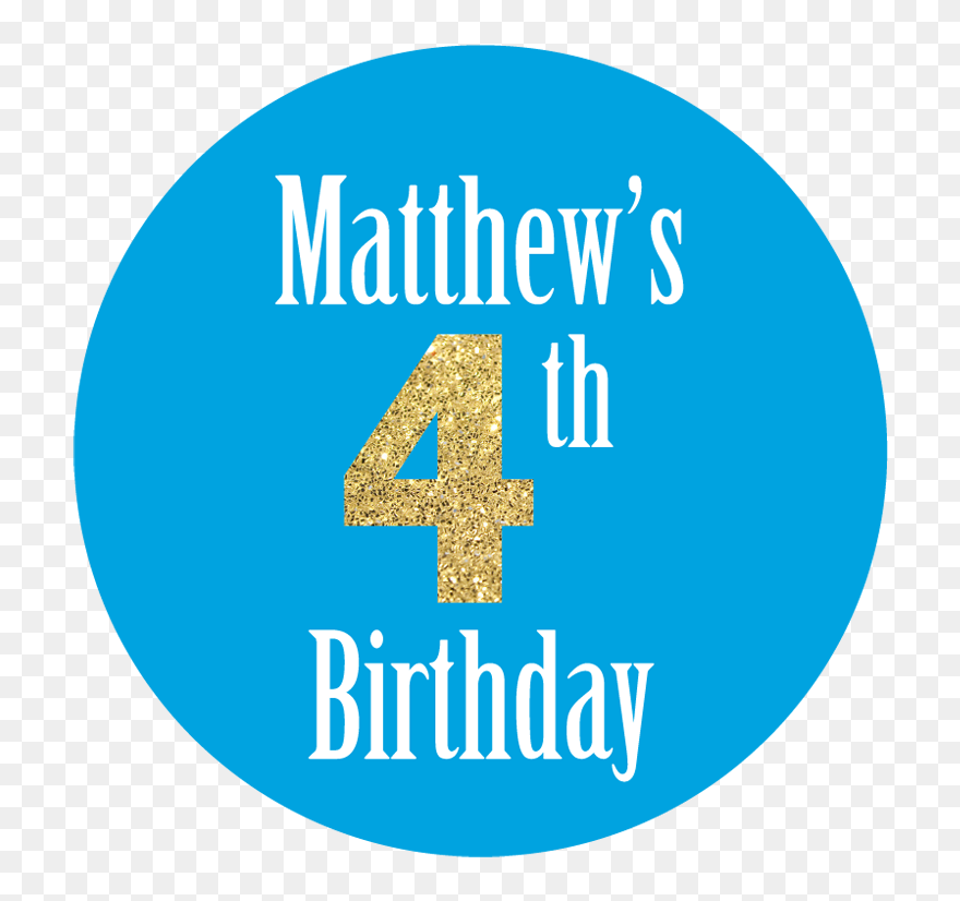 Glitter Effect Age Sweet Cone Stickers - Circle Clipart