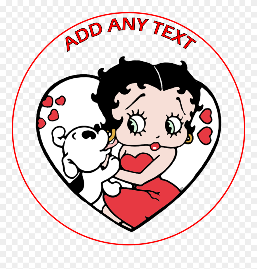 Betty Boop Cake Topper Edible Icing Or Wafer - Old Cartoon Characters Female Clipart