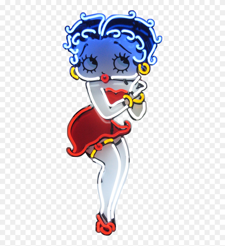 Betty Boop Neon Sign Clipart