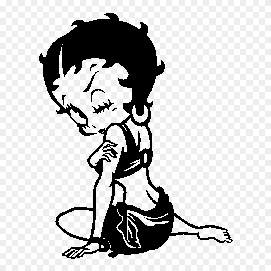 Betty Boop Happy Birthday Banner Clipart