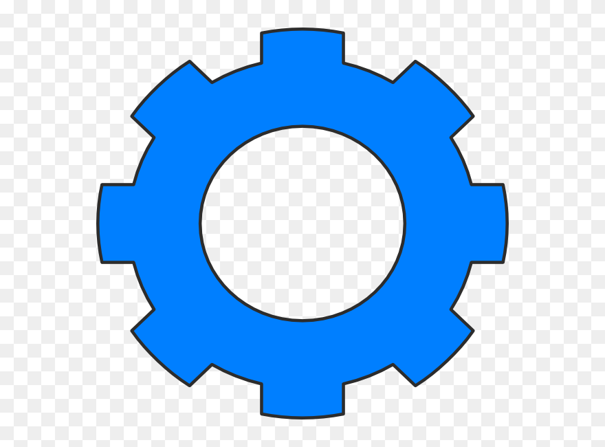 Free Clipart Gear - Blue Gear Png Transparent Png