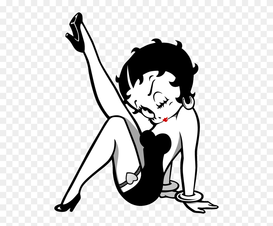 Betty Boop Póló Minta - Betty Boop Bad Girl Clipart