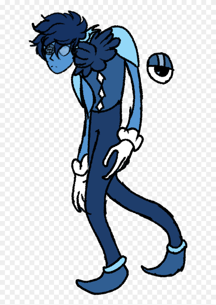 Okay So Here Is A Possible Redesign For Blue Spinel - Cartoon Clipart