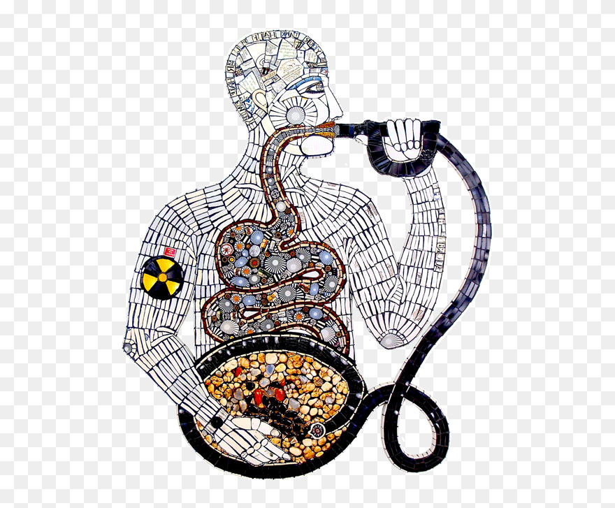 Sucking The Gut By Cleo Mussi - Illustration Clipart