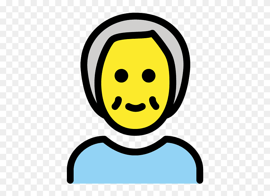 Older Person Emoji Clipart - Png Download