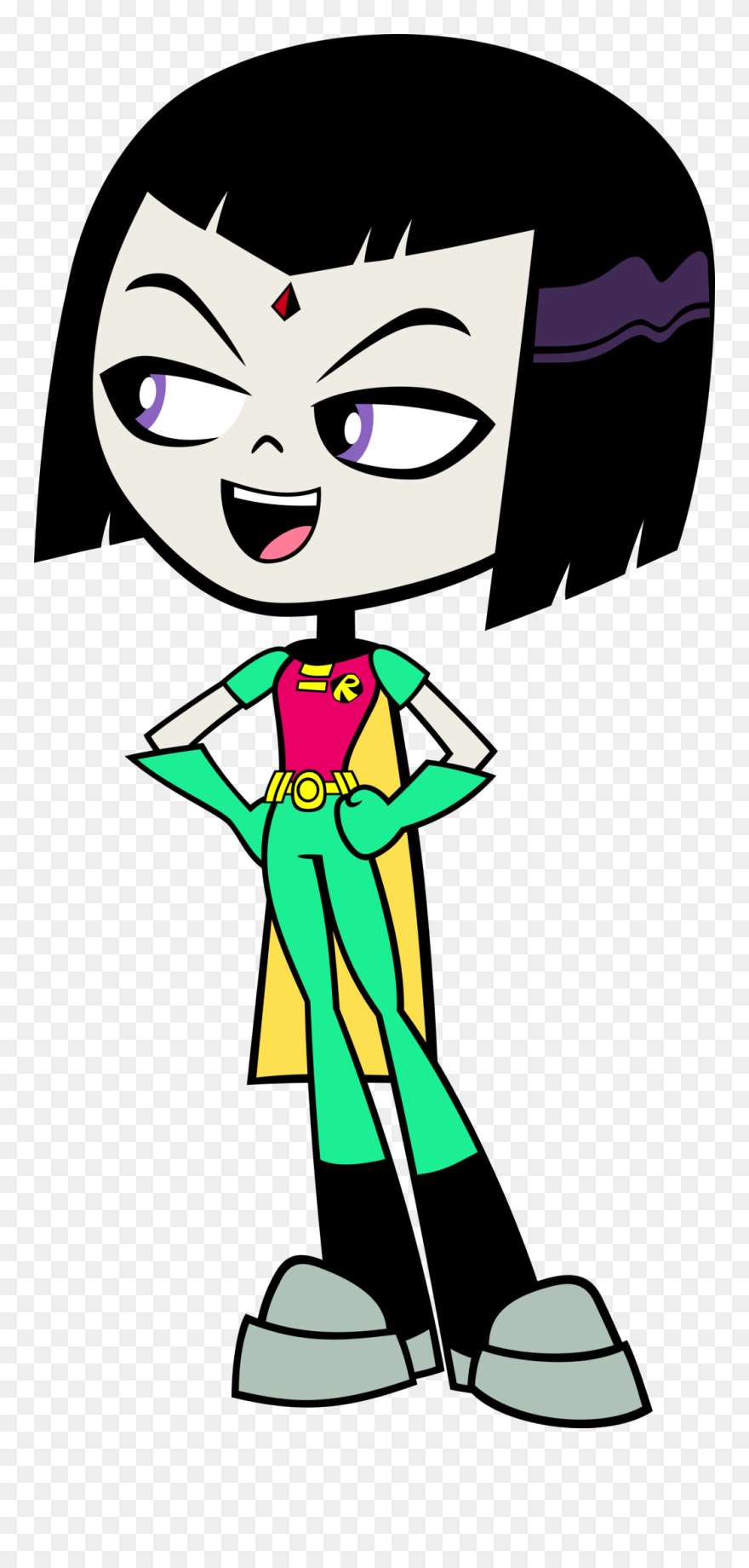 Raven And Robin Wallpaper Entitled Raven - Teen Titans Go Raven Robin Clipart