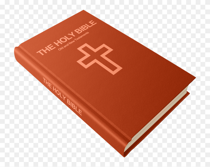 Holy-bible - Biblia Com O Fundo Laranja Clipart