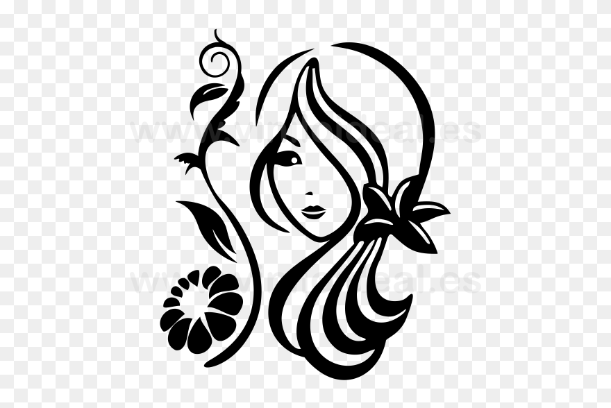 Wall Decal Aesthetics Photography Sticker Beauty Parlour - Beauty Parlour Symbol Png Clipart