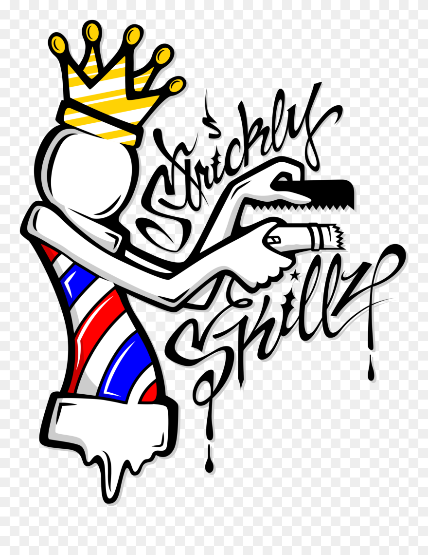 Shop Skillz Business Beauty Parlour Strickly Barber Barber Shop Logo