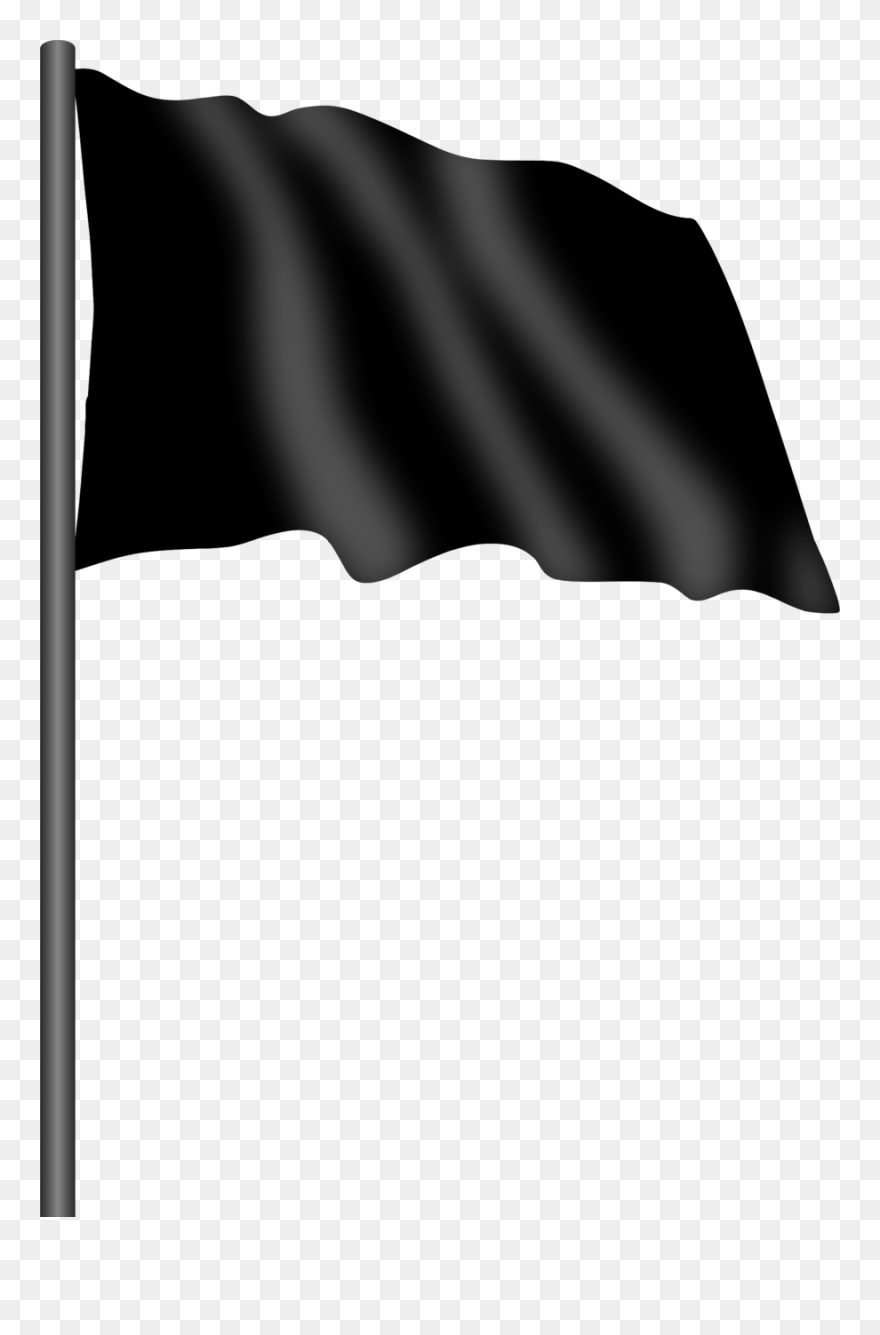 Black Flag Clipart , Png Download - Flag Black And White Png Transparent Png
