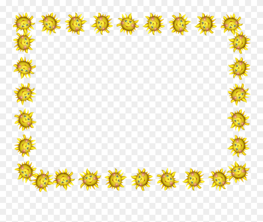 Banana Chip Clipart Banana Chip - Yellow Aesthetic Border Transparent - Png Download