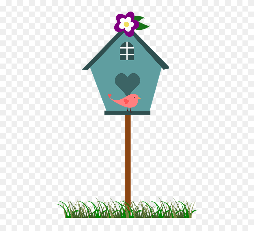 Bird House Clipart Transparent - Clip Art Bird House - Png Download
