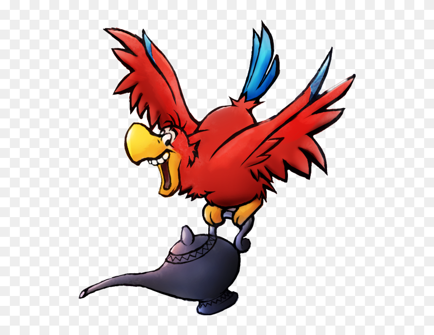 #disney #aladdin #jafar #iago #villins #magiclamp #lamp - Iago Clipart