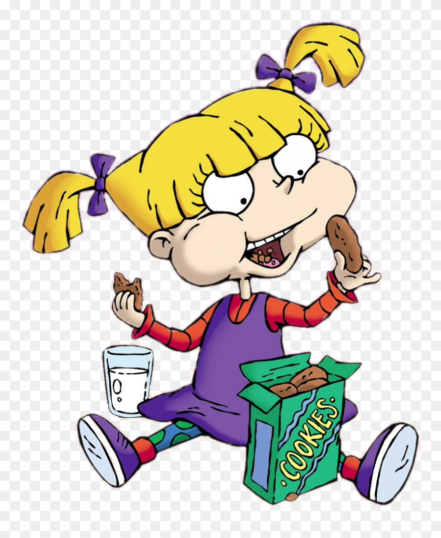 Rugrats Angelica Pickles Eating Cookies - Angelica Pickles Eating Cookies Clipart