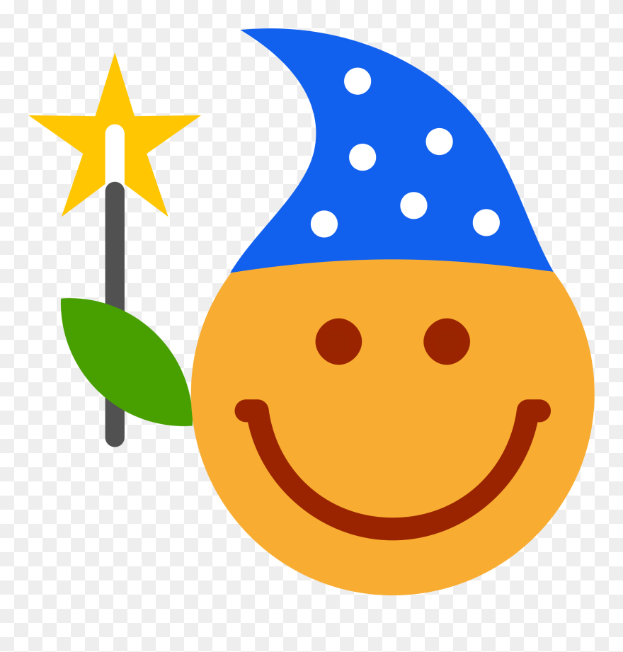 Smiley Magician Clipart - Magician Emoji - Png Download
