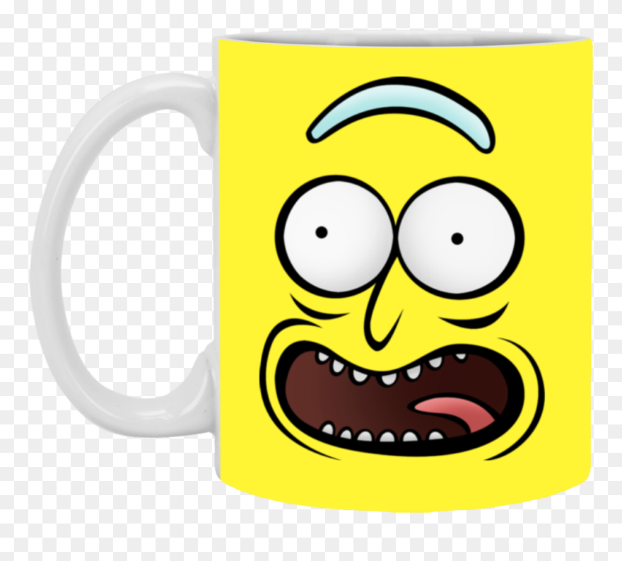 Transparent Pickle Rick Face Png - Rick Sanchez Eyes And Mouth Clipart