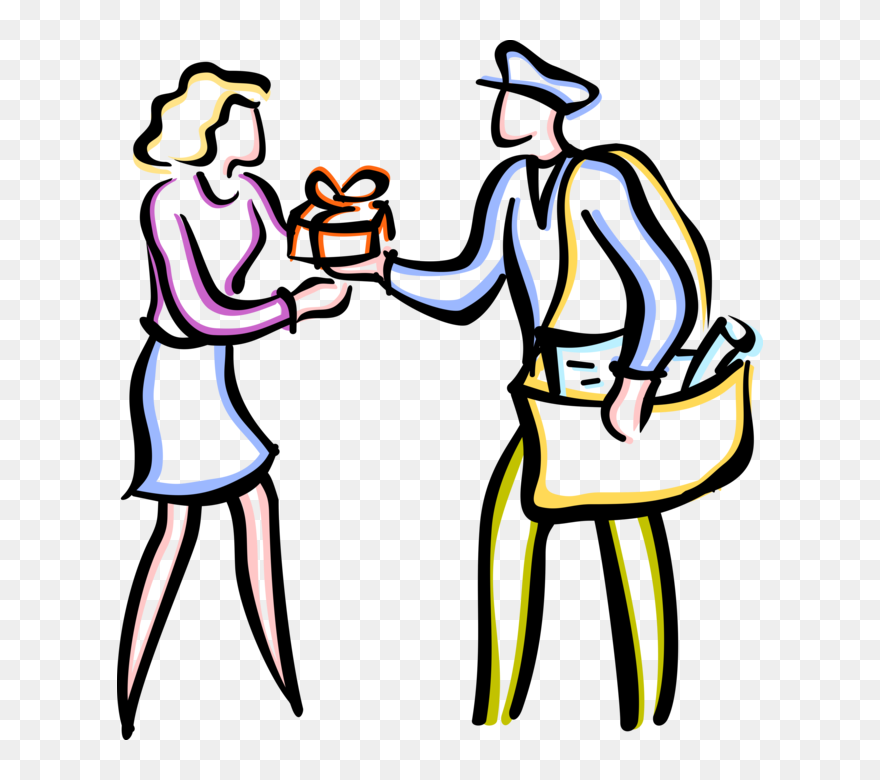 Mailman Clipart Postal Service - Clip Art - Png Download