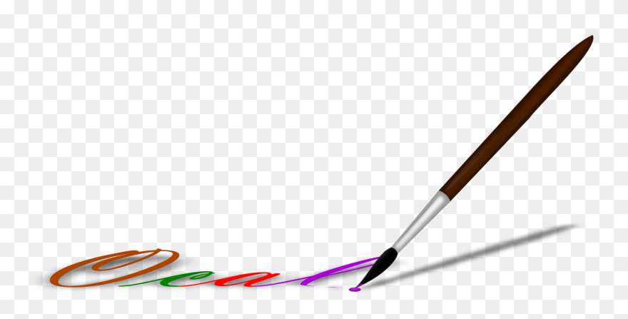Painting Brush Writing Ocal Vector Image - Ink Wash Painting Clipart