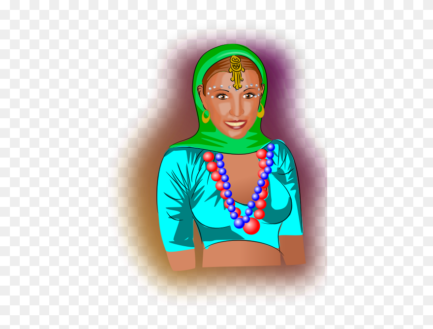 Amina Portrait Vector Image - Illustration Clipart