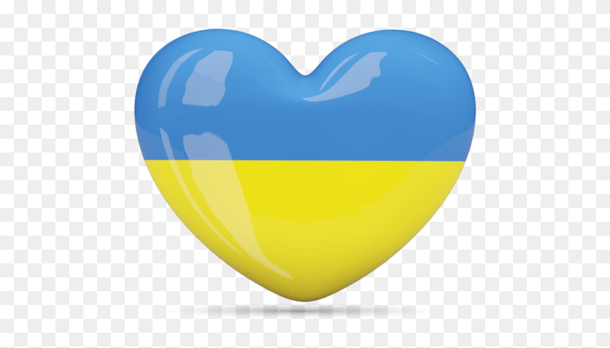 Ukraine Flag Heart - Lviv Clipart