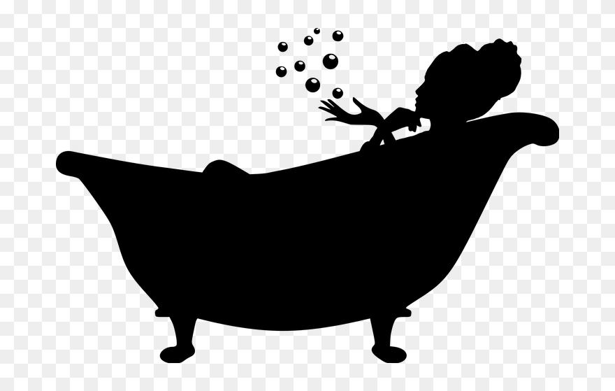 #spaday #pamper #relax #bath #bubblebath #silhouette - Bathtub Silhouette Clipart