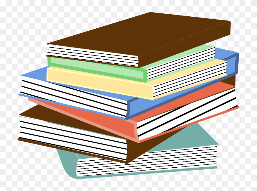 Stack Of Books Vector Image - Cartoon Stack Of Books Png Clipart