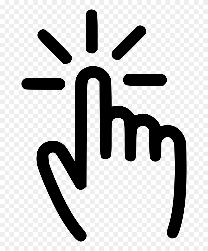 Click Icon Png - Hand Cursor Click Png Clipart