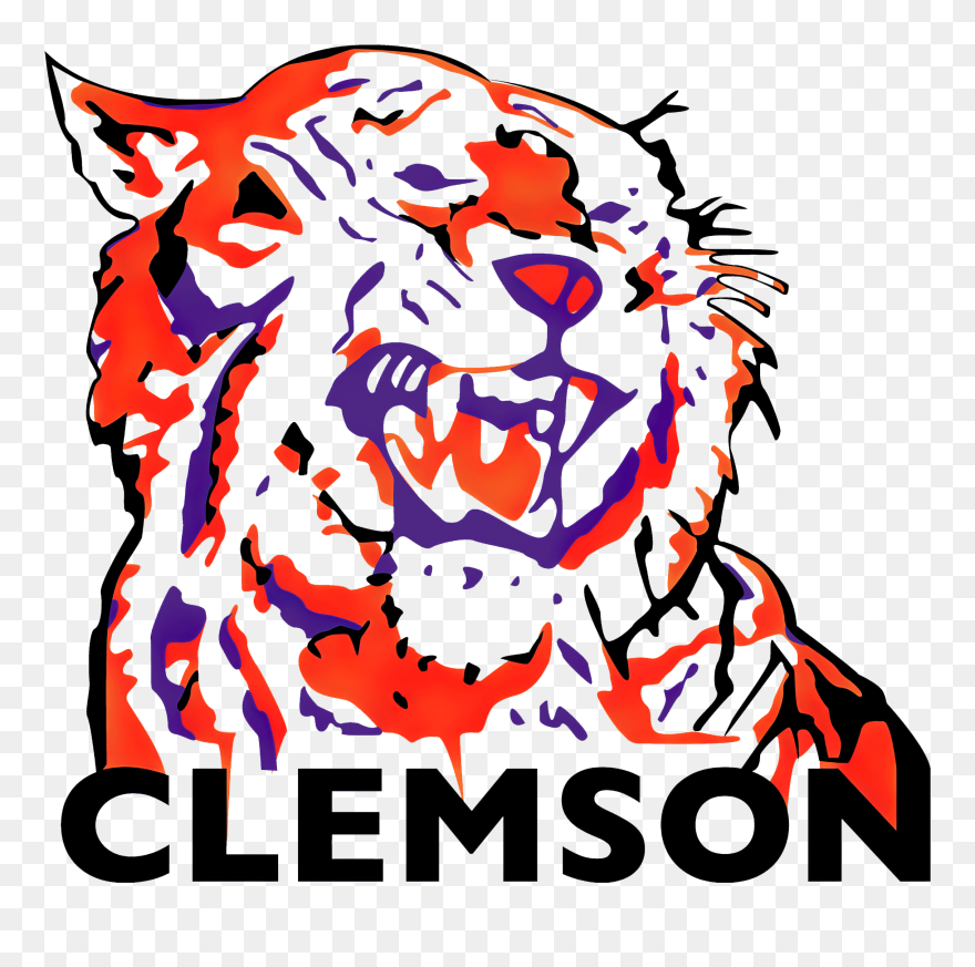 Clemson Tigers Mascot Vector Clipart