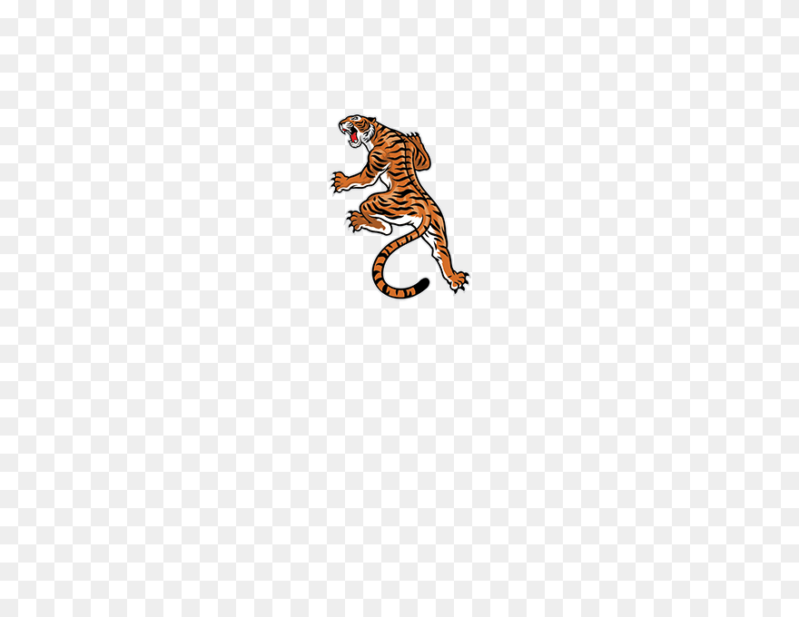 Wild Tiger Attack Mascot - Illustration Clipart