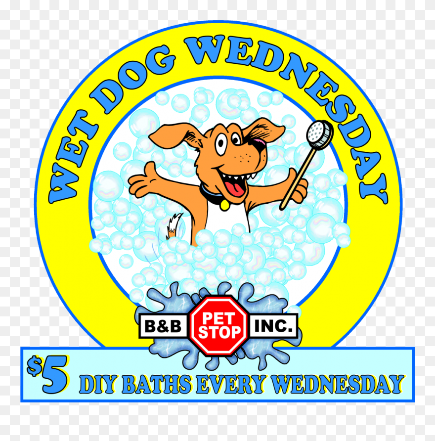 Clipart Dog Bath Tub - Cartoon - Png Download