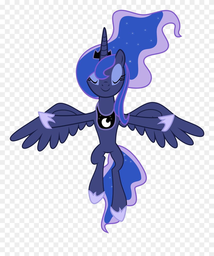 Princess Luna Lowers The Moon By Arti22- - Mlp Princess Luna Rising The Moon Clipart