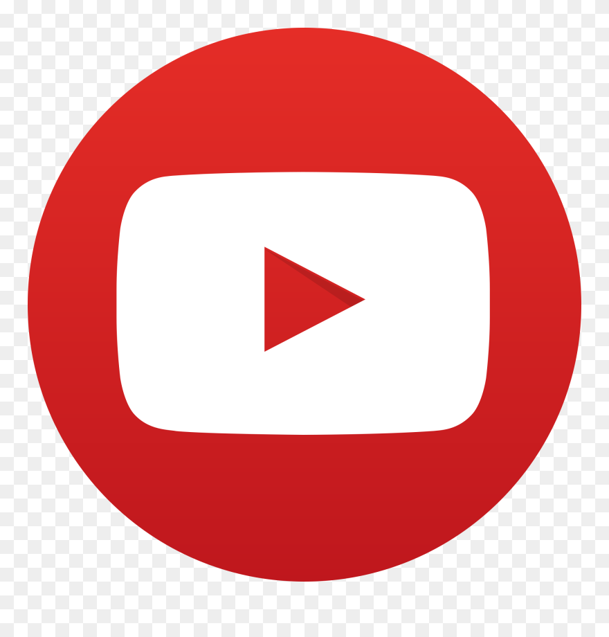 Transparent Youtube Logo Round Clipart