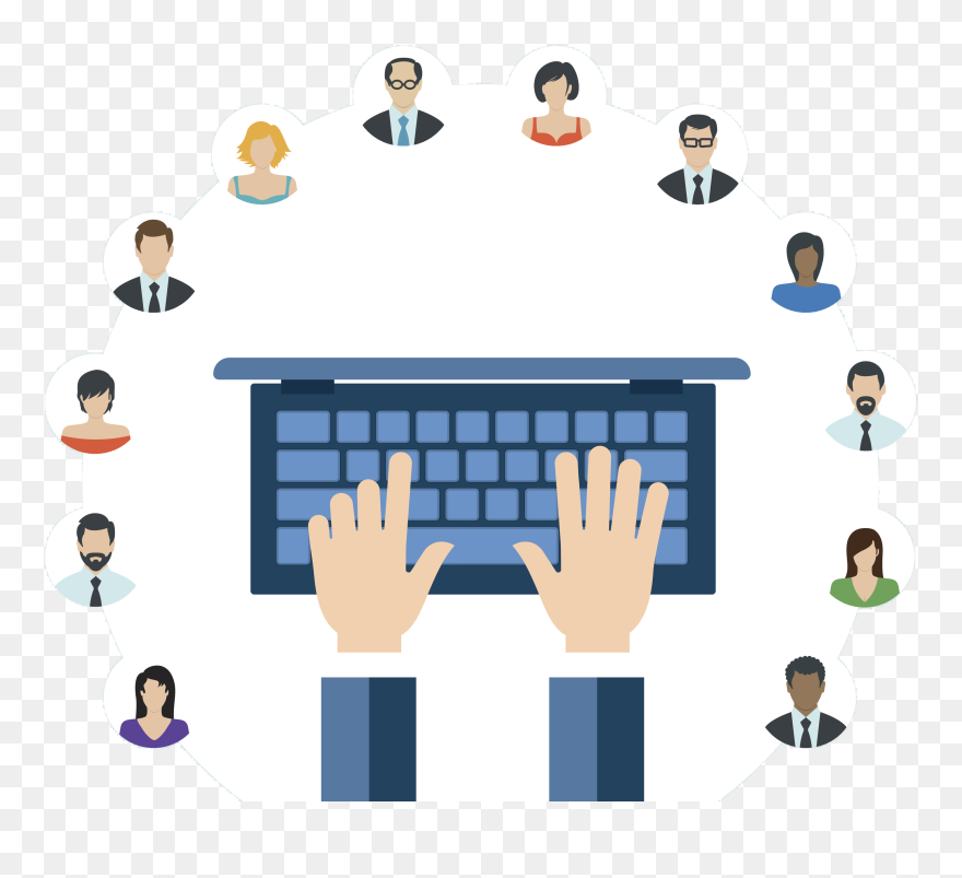 Managing Virtual Teams - Communication And Collaboration Png Clipart