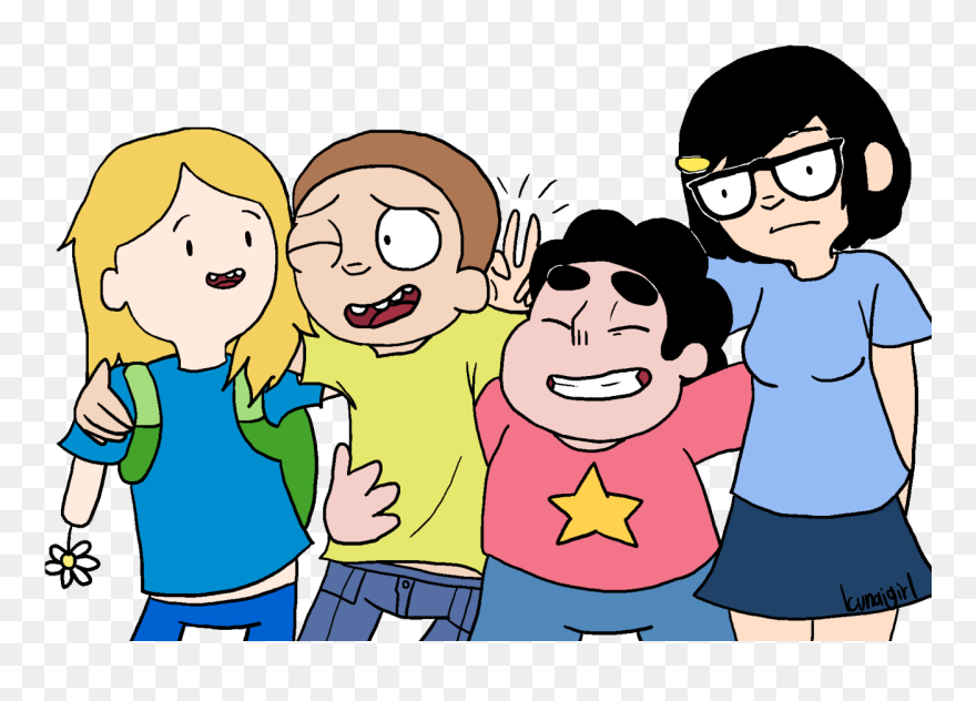 Gay And Sad But Still So Rad™ - Hang Out With Friends Cartoon Clipart