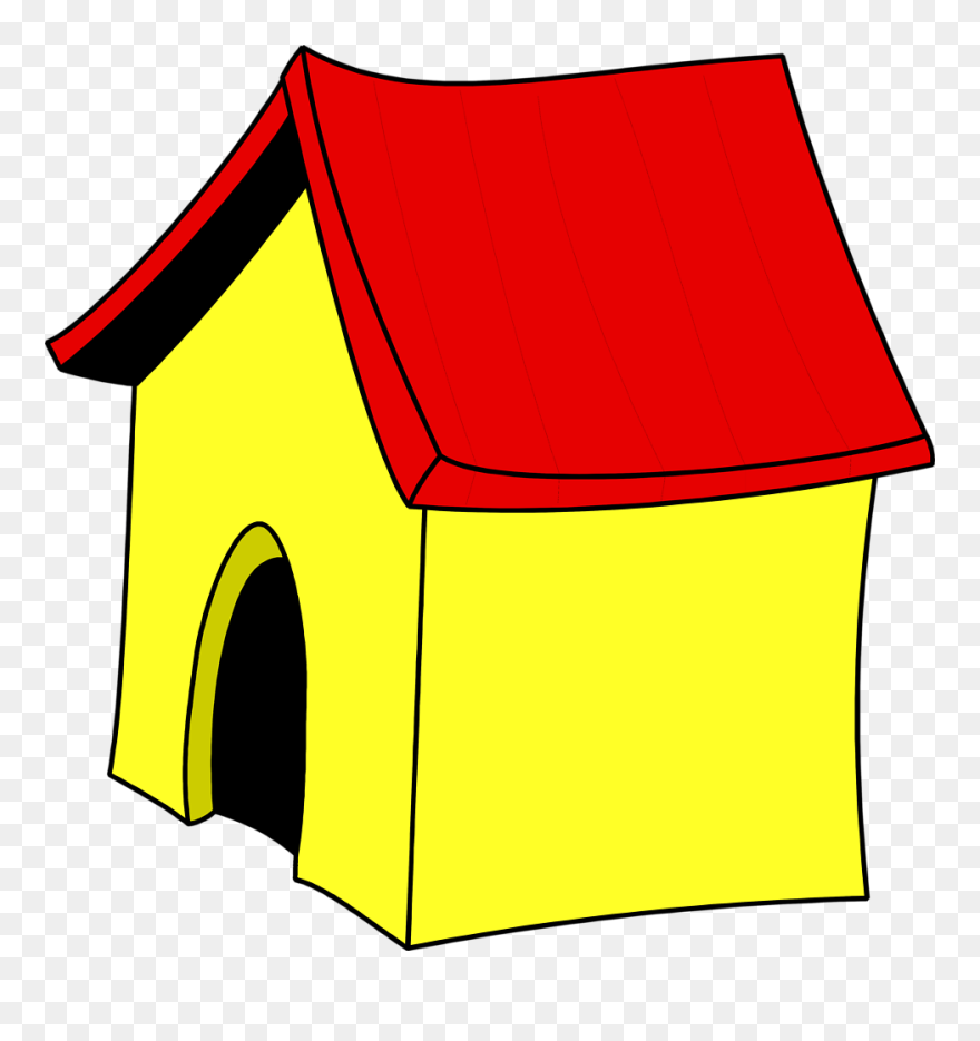House Cartoon Clipart Clip Art Transparent Download - Dog House Transparent Background - Png Download