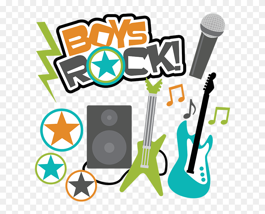 Boys Rock Svg Scrapbook Collection Boys Svg Files For - Cliparts For Scrapbook For Boys - Png Download