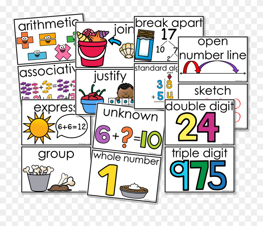 Intervention Solutions Vocabulary Math Talk Clipart