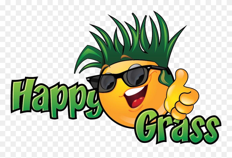 Happy Grass Commercial Residential - Clip Art Lawn Care - Png Download