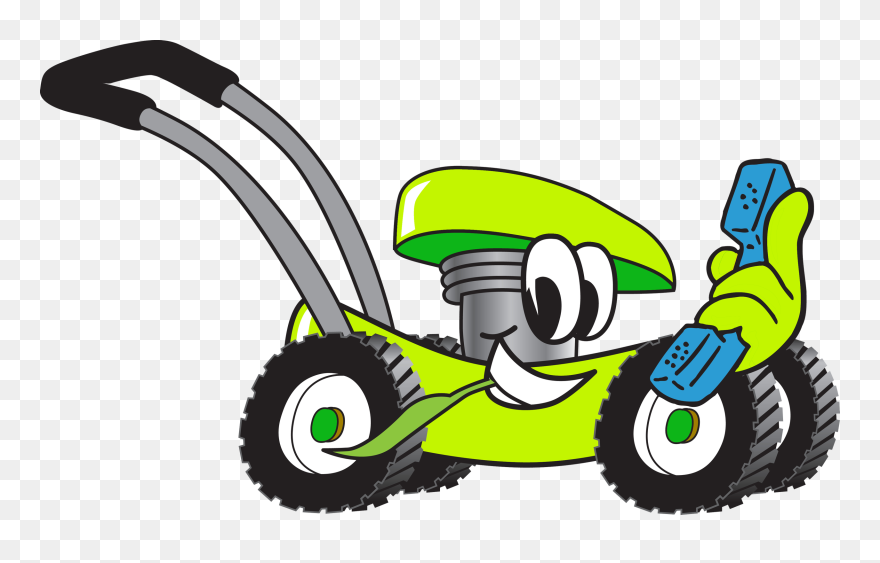 Transparent Tire Tread Clipart - Clip Art Lawn Mower Cartoon - Png Download
