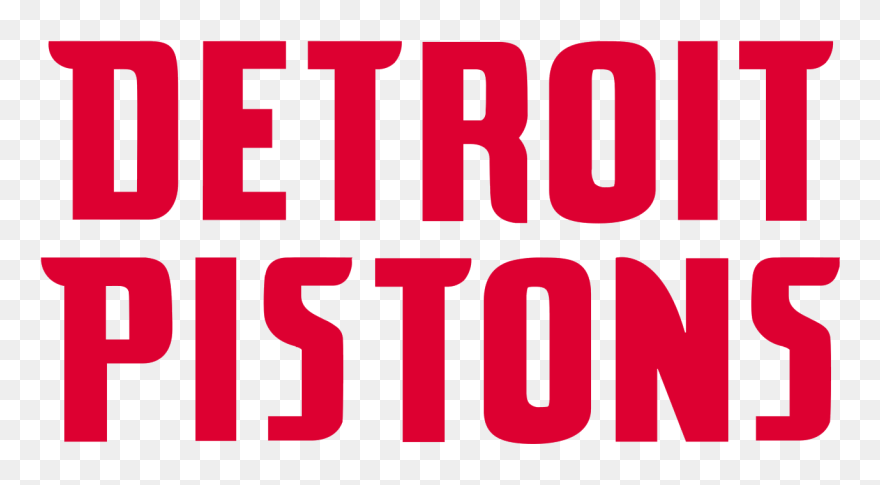 Detroit Pistons Png Free Image - Detroit Pistons Logo Text Clipart