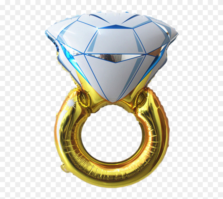 Huge Engagement Ring Balloon Canada Bachelorette"
 - Balon Foil Cincin Clipart